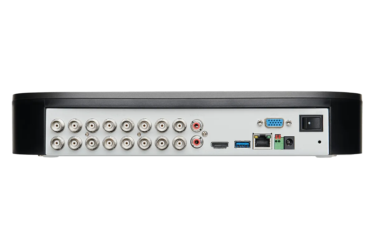 16-Channel System with 6 Wireless and 6 2K Resolution Security Cameras and 43"" Monitor