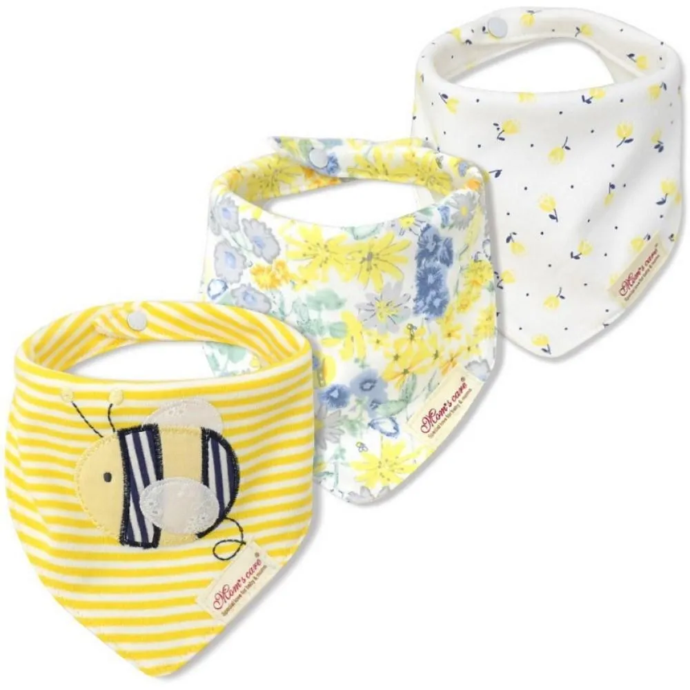 3PCS Baby Cotton double-layer thick waterproof Bibs Baby Accessories Wholesale