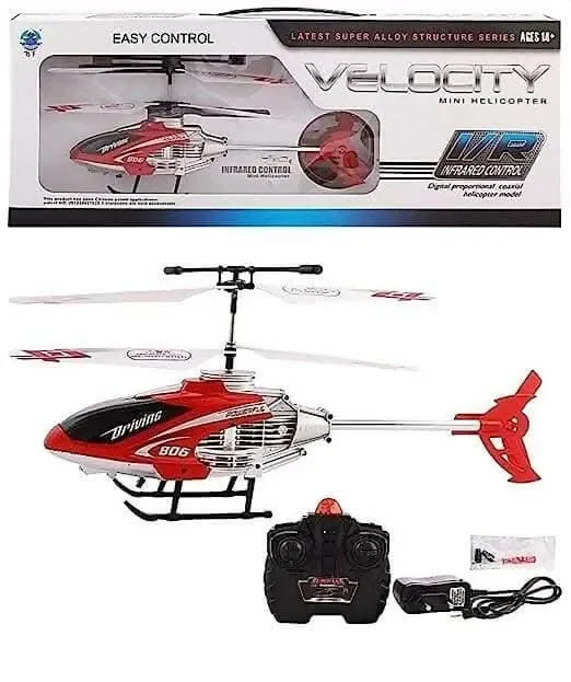 Baby Velocity New Remote Control Flying Helicopter with Unbreakable Blades Infrared Sensors