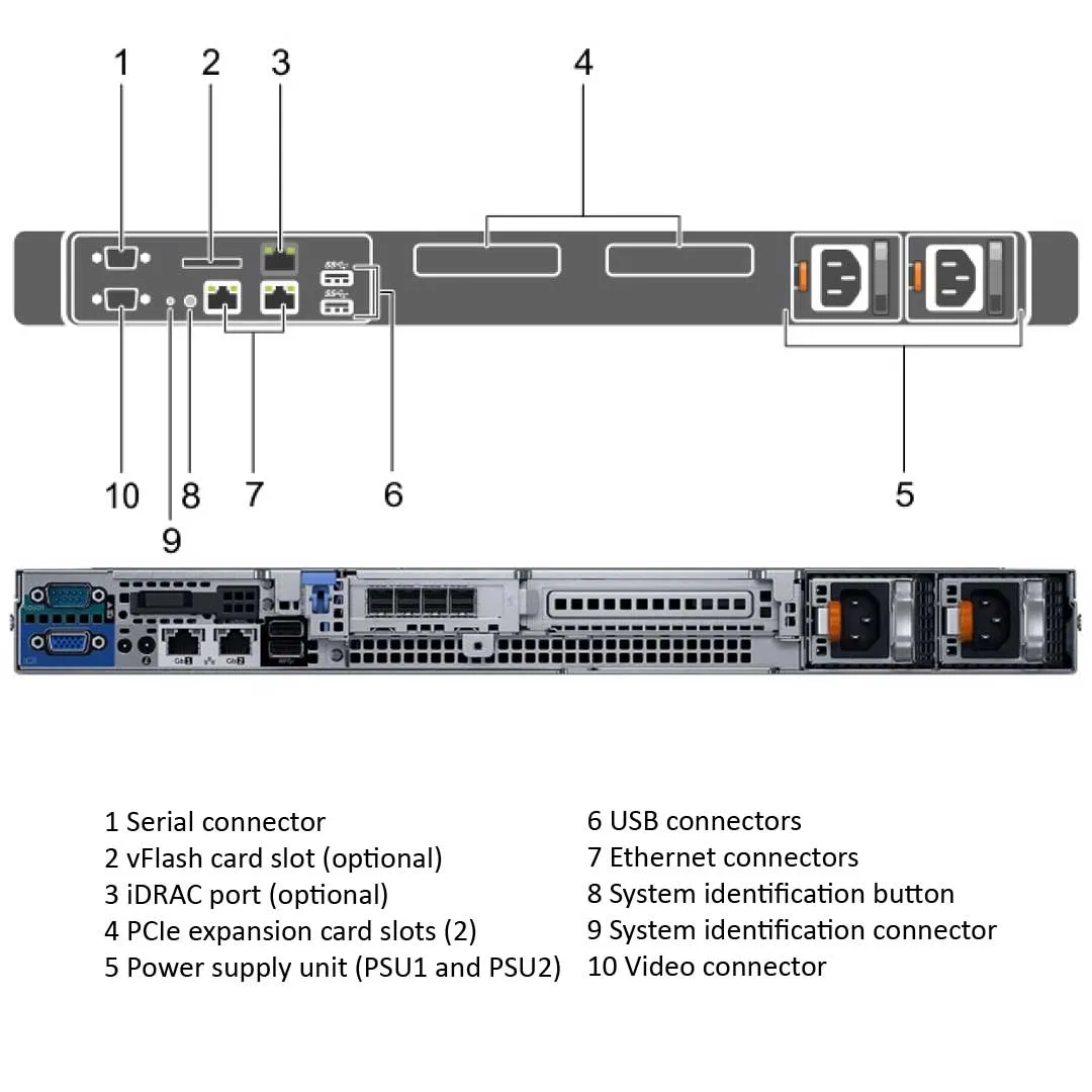 Dell PowerEdge R330 Rack Server Chassis (4x3.5" Cabled)