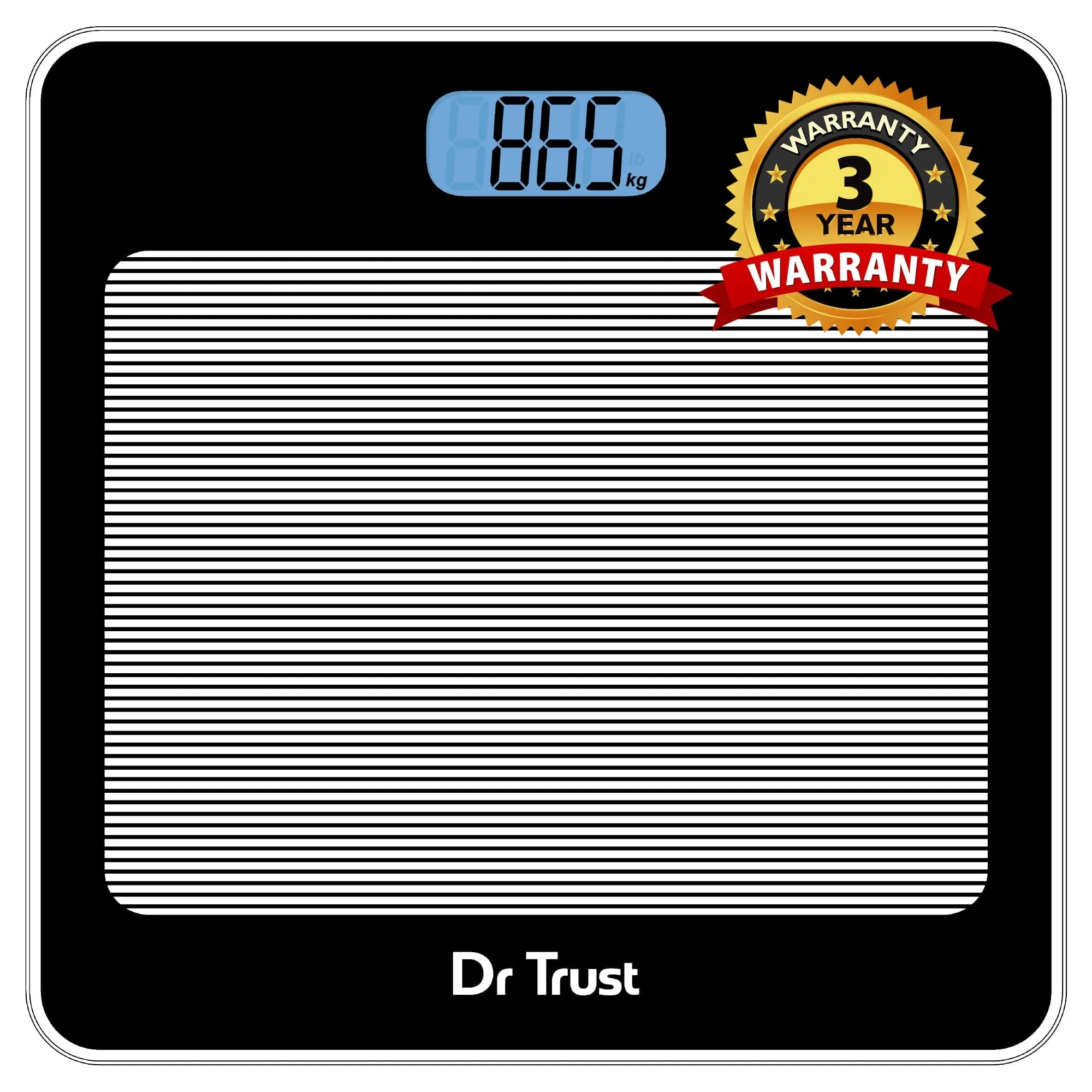 Dr Trust USA Paris Personal Scale - 520, Digital Body Weight Machine for Weighing, Best Electronic Bathroom Scale for Home, Gym, Clinic & Hospital Use