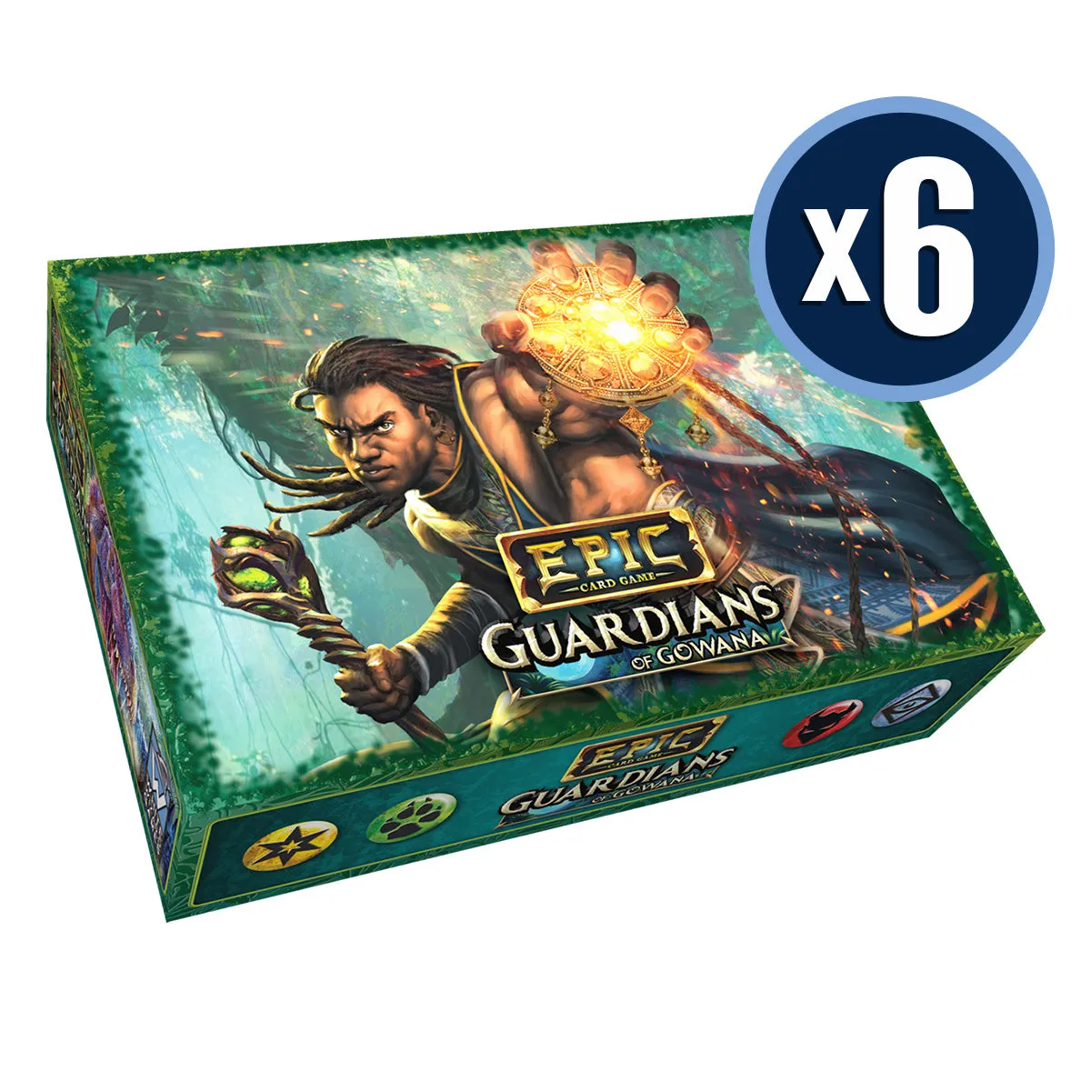 Epic Card Game Guardians of Gowana Display of 6