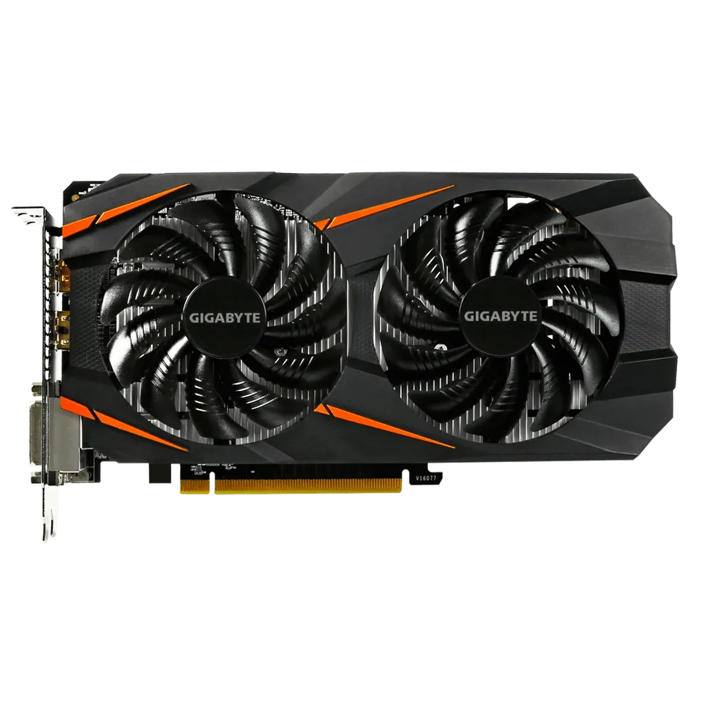 GIGABYTE GeForce GTX 1060 DirectX 12 GV-N1060WF2OC-3GD 3GB 192-Bit GDDR5 PCI Express 3.0 x16 ATX Video Card GRAPHICS CARD