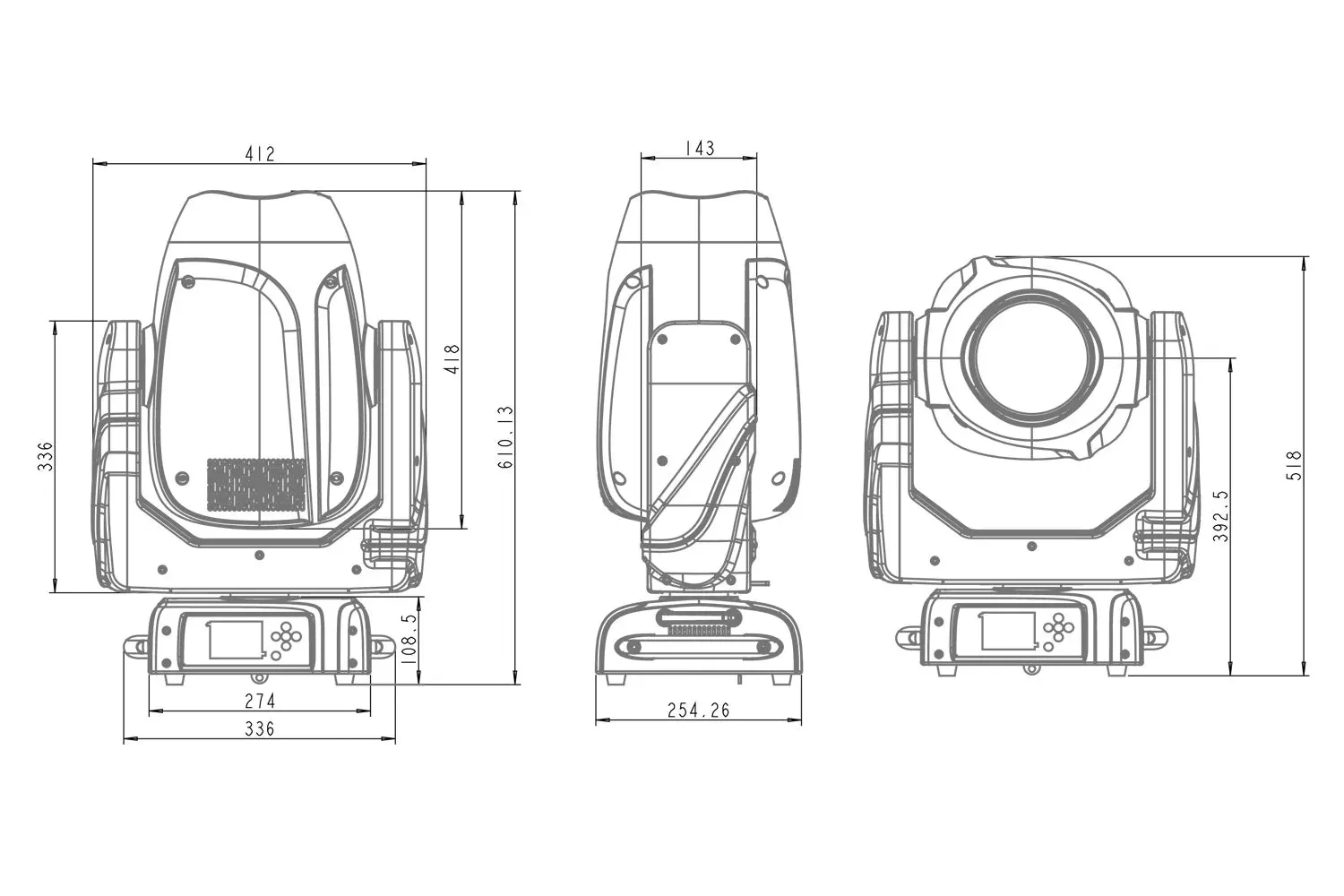 HAVOCH330 - 330W LED Moving Head Hybrid