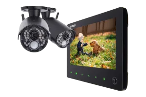 HD 720p Home Security System with 7-inch Monitor, Two-Way Audio, 65ft Night Vision