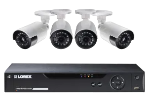 HD DVR Security System with 1080p Ultra-Wide Viewing Cameras & Lorex Cloud Connectivity