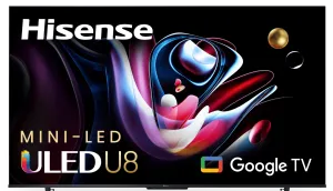 Hisense 65" Class U8 Series Mini-LED ULED 4K UHD Google Smart TV (65U8K)