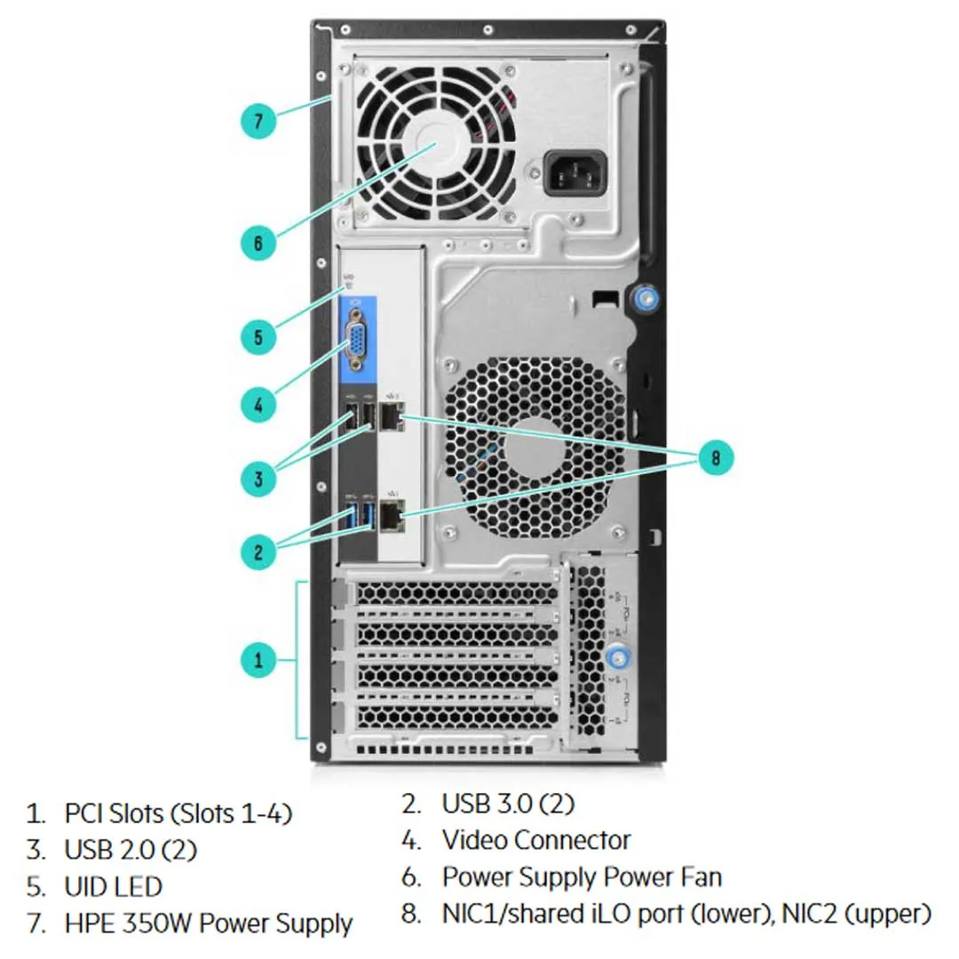 HPE ProLiant ML30 Gen9 Hot Plug 4 LFF Tower Server Chassis | 823402-B21