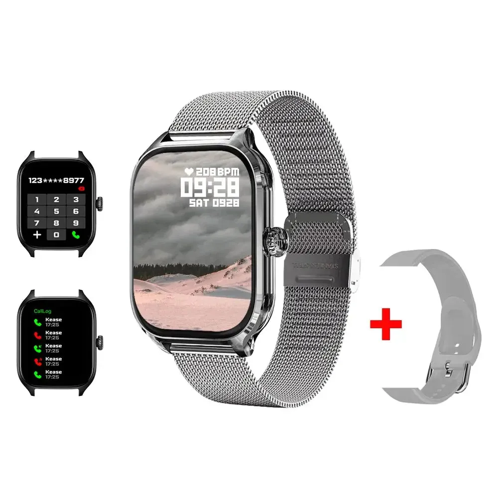 LAXASFIT New Smart Watch 2.01 inch HD Display Bluetooth Voice Call Heart Rate Monitor Multi Sport Mode Smartwatch Gift Men Women