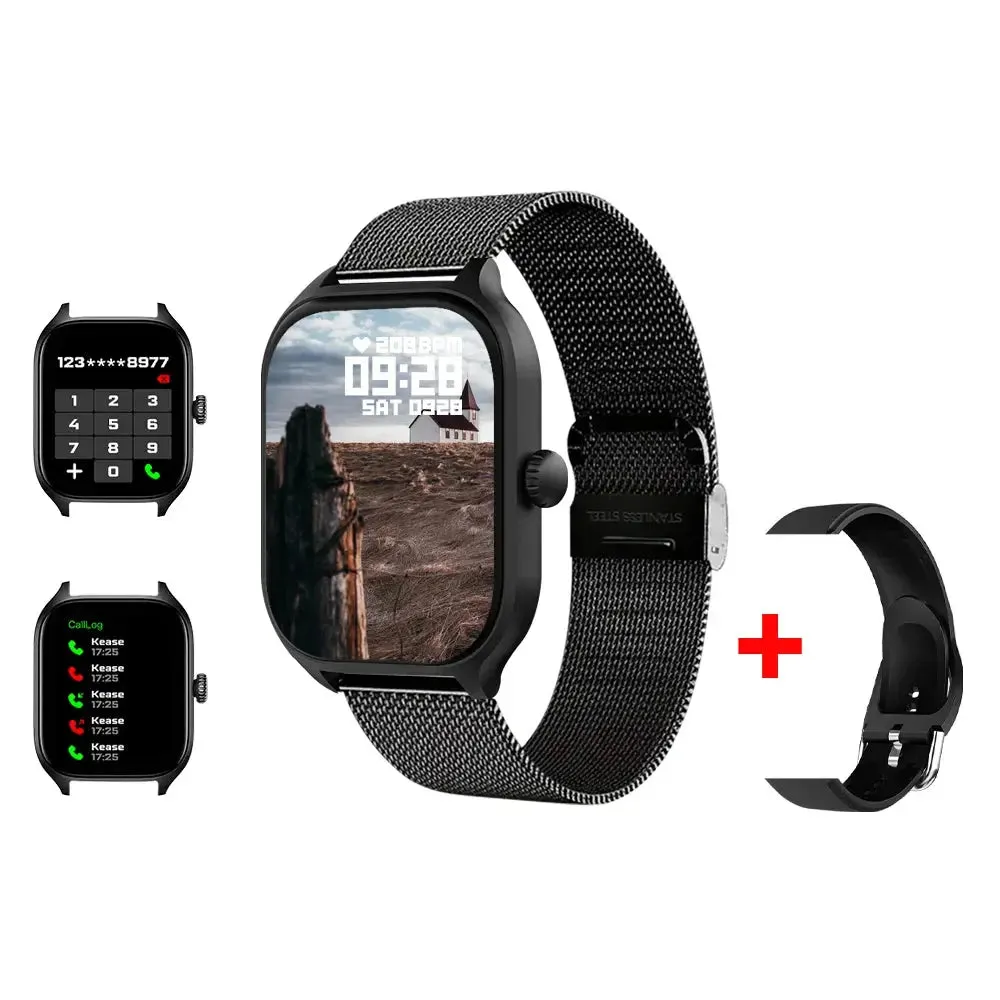 LAXASFIT New Smart Watch 2.01 inch HD Display Bluetooth Voice Call Heart Rate Monitor Multi Sport Mode Smartwatch Gift Men Women