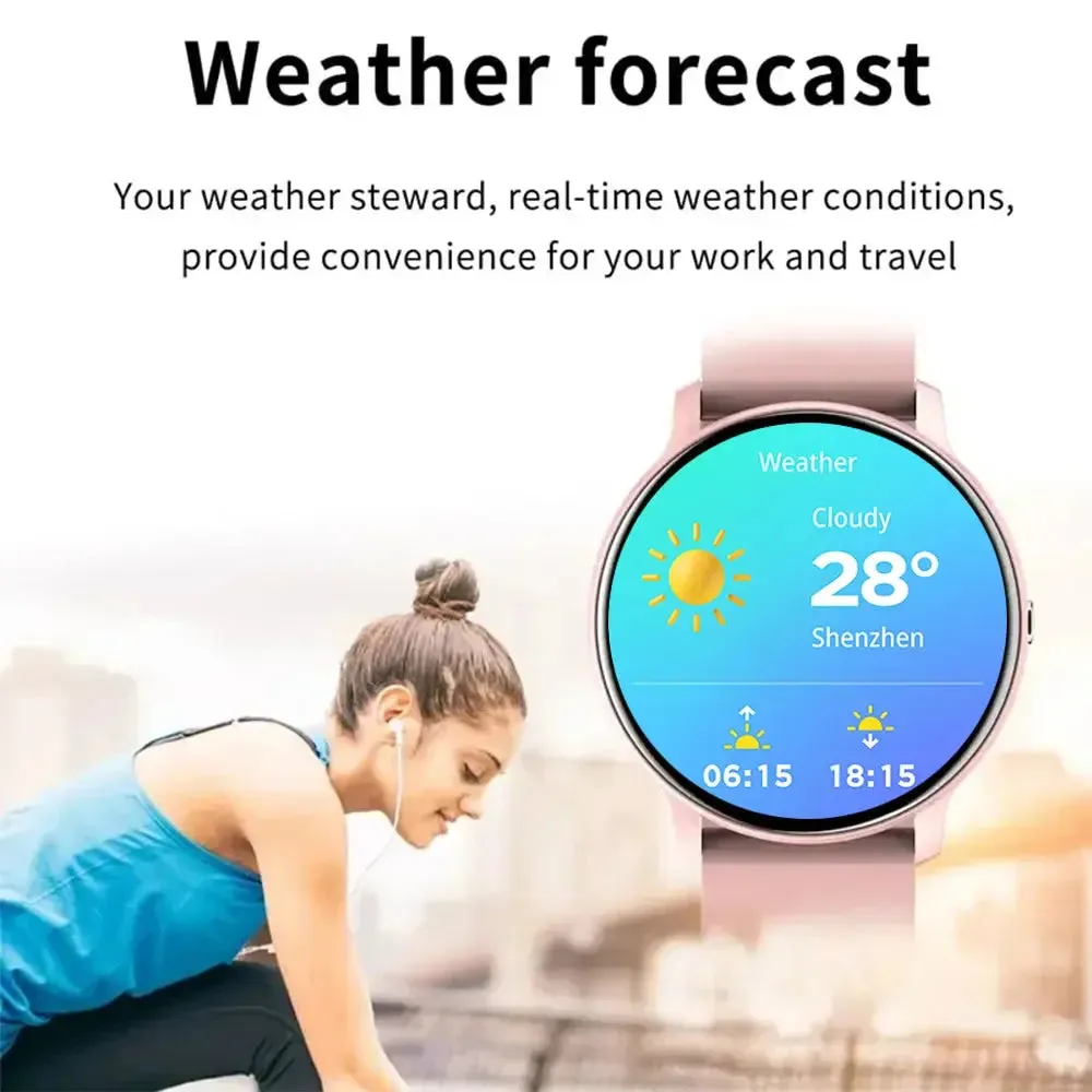 LAXASFIT New Smart Watch Heart Rate Sleep Health Monitor Bluetooth Talk IP68 Waterproof Sports Fashion Smart Watch Holiday Gift