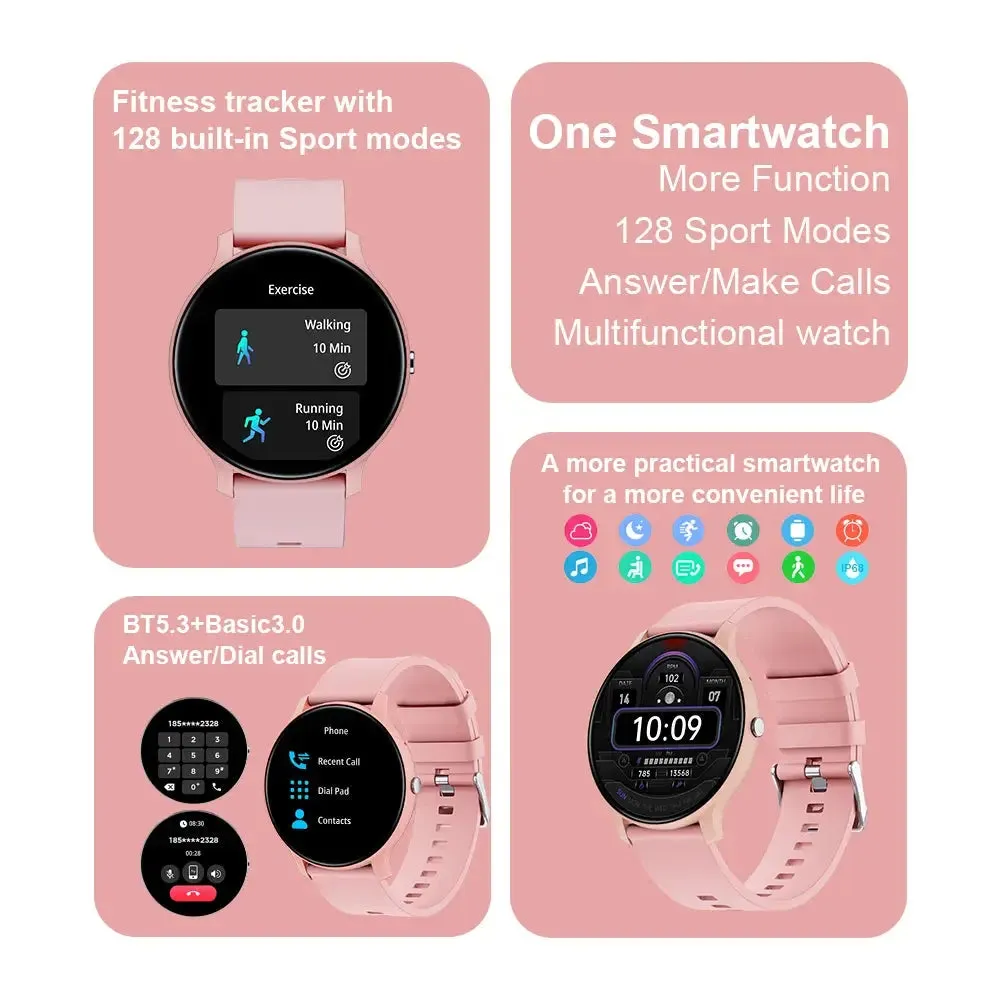 LAXASFIT Smart Watch 1.46 “HD BT Talking Smart Watch Men Women Pedometer 100  Sport Mode IP68 Waterproof Fashion Smart Watch