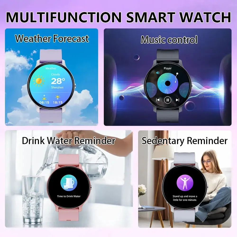 LAXASFIT Smart Watch 2.01” Bluetooth Talk Smartwatch Man Woman Pedometer 123 Sport Modes IP68 Waterproof Sports Smart Watch