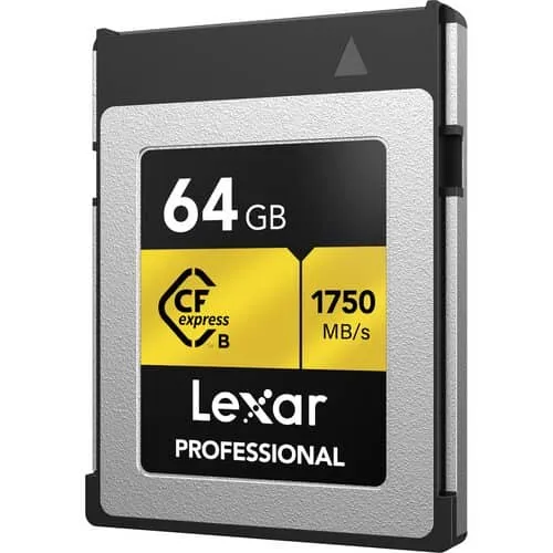 Lexar Professional Gold 64GB CFexpress Type B 1750MB/s Memory Card