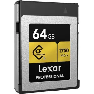 Lexar Professional Gold 64GB CFexpress Type B 1750MB/s Memory Card