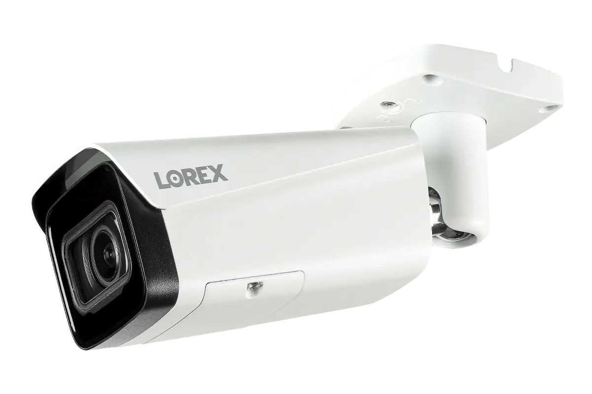 Lorex 4K (16 Camera Capable) 4TB Wired NVR System with Nocturnal 4 Smart IP Bullet Cameras Featuring Motorized Varifocal Lens, Vandal Resistant and 30FPS Recording