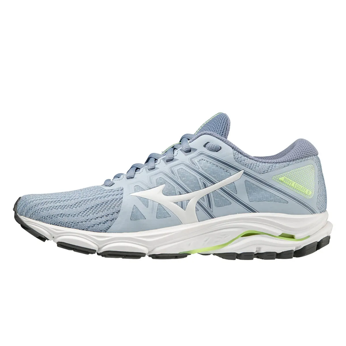 Mizuno Wave Equate 6 Womens | Subduedb/white/neolime