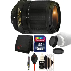 Nikon AF-S DX NIKKOR 18-140mm f/3.5-5.6G ED VR Lens with Accessories For Nikon DSLR Cameras