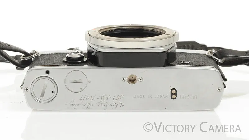 Olympus OM-1 MD Chrome Film Camera Body (no meter) [AS-IS]