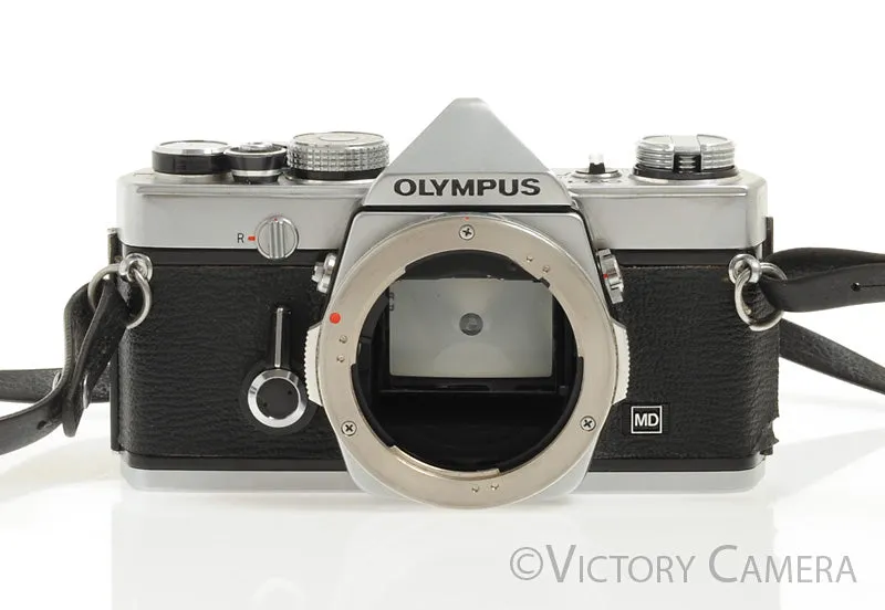 Olympus OM-1 MD Chrome Film Camera Body (no meter) [AS-IS]