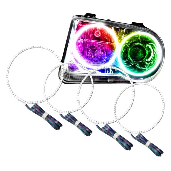 Oracle LED Headlight Halo Kit Chrysler 300C (2005-2010) Multicolored RGB