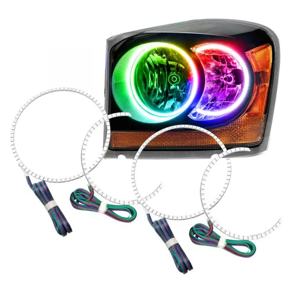 Oracle LED Headlight Halo Kit Dodge Durango (2004-2006) Multicolored