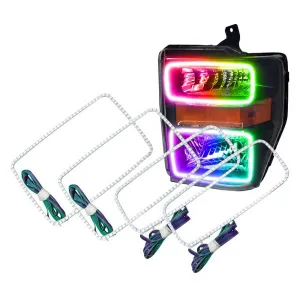 Oracle LED Headlight Halo Rings Ford F250/F350 Super Duty (2008-2010) Multicolored RGB