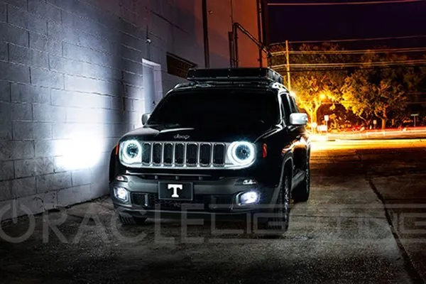 Oracle LED Headlight Halo Rings Jeep Renegade (2015-2020) Multicolored RGB