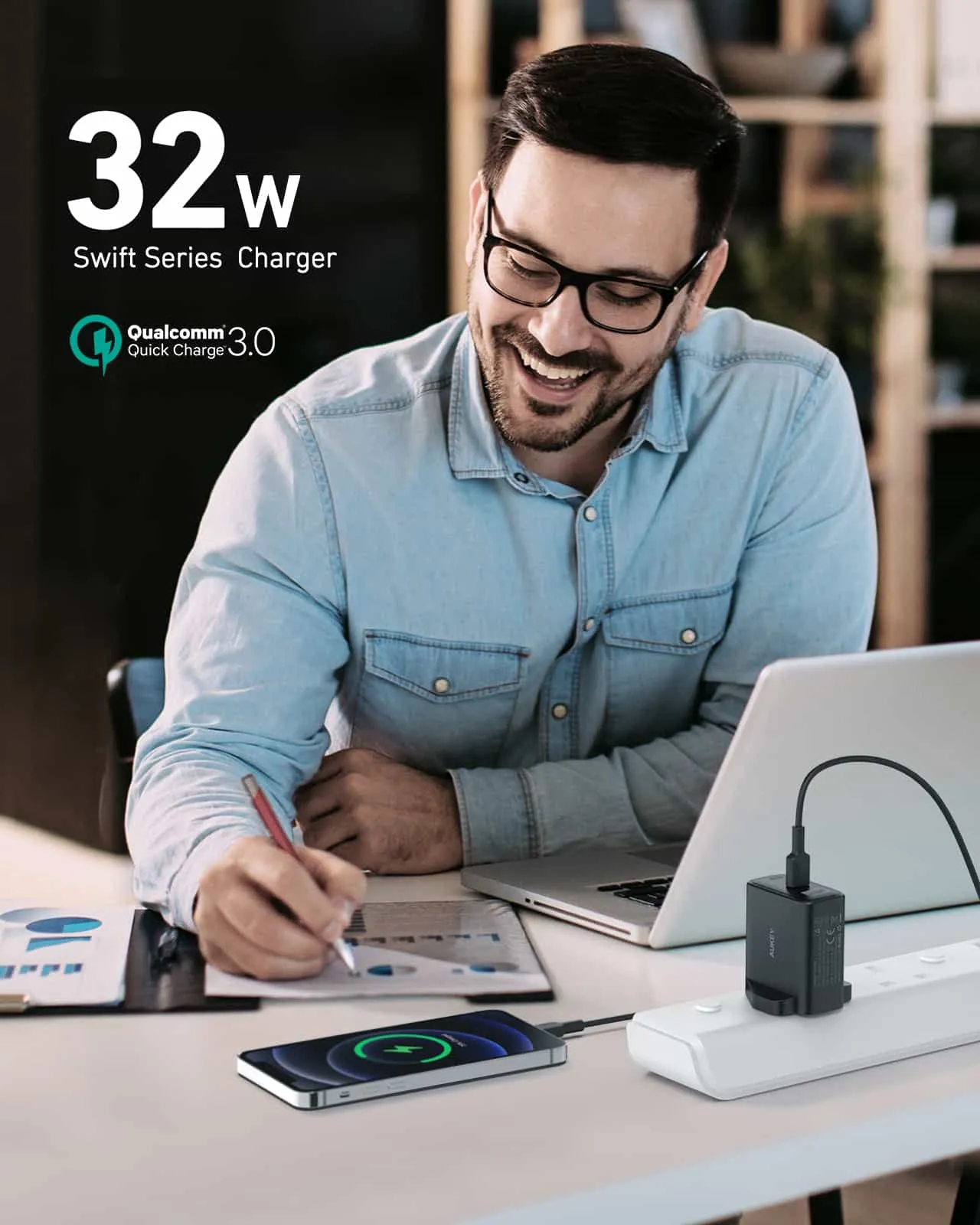 PA-F3S 32W Swift Series PD USB C Wall Charger