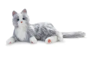 Silver tabby cat robotic companion pet - vat free