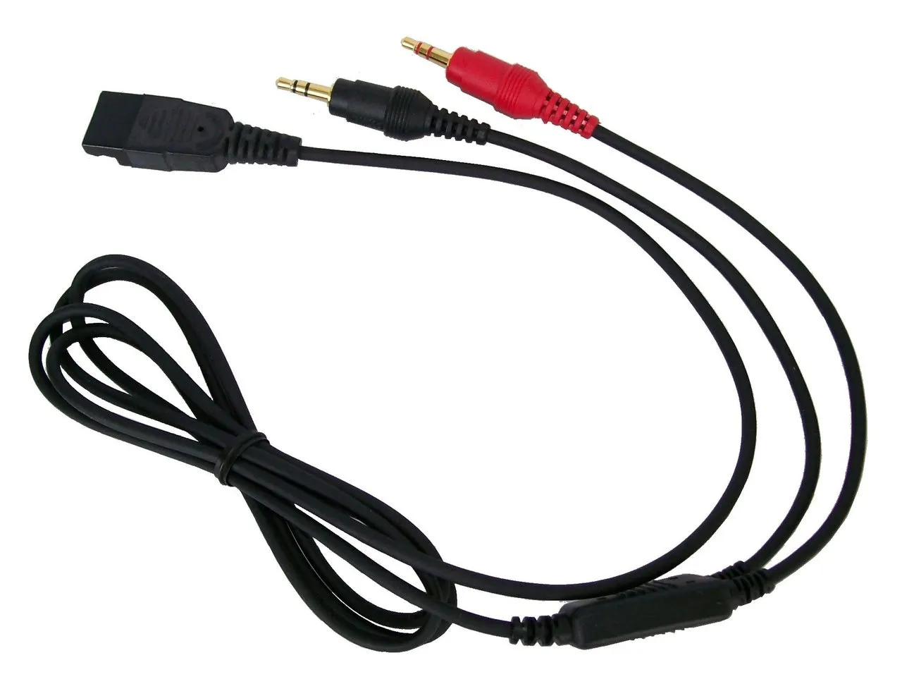 Soundcard Cord for SC Classic, GN/Jabra QD Headsets for use on computers