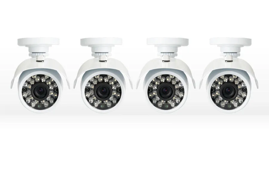 Surveillance cameras 60ft Night vision (4 pack)