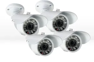 Surveillance cameras 60ft Night vision (4 pack)