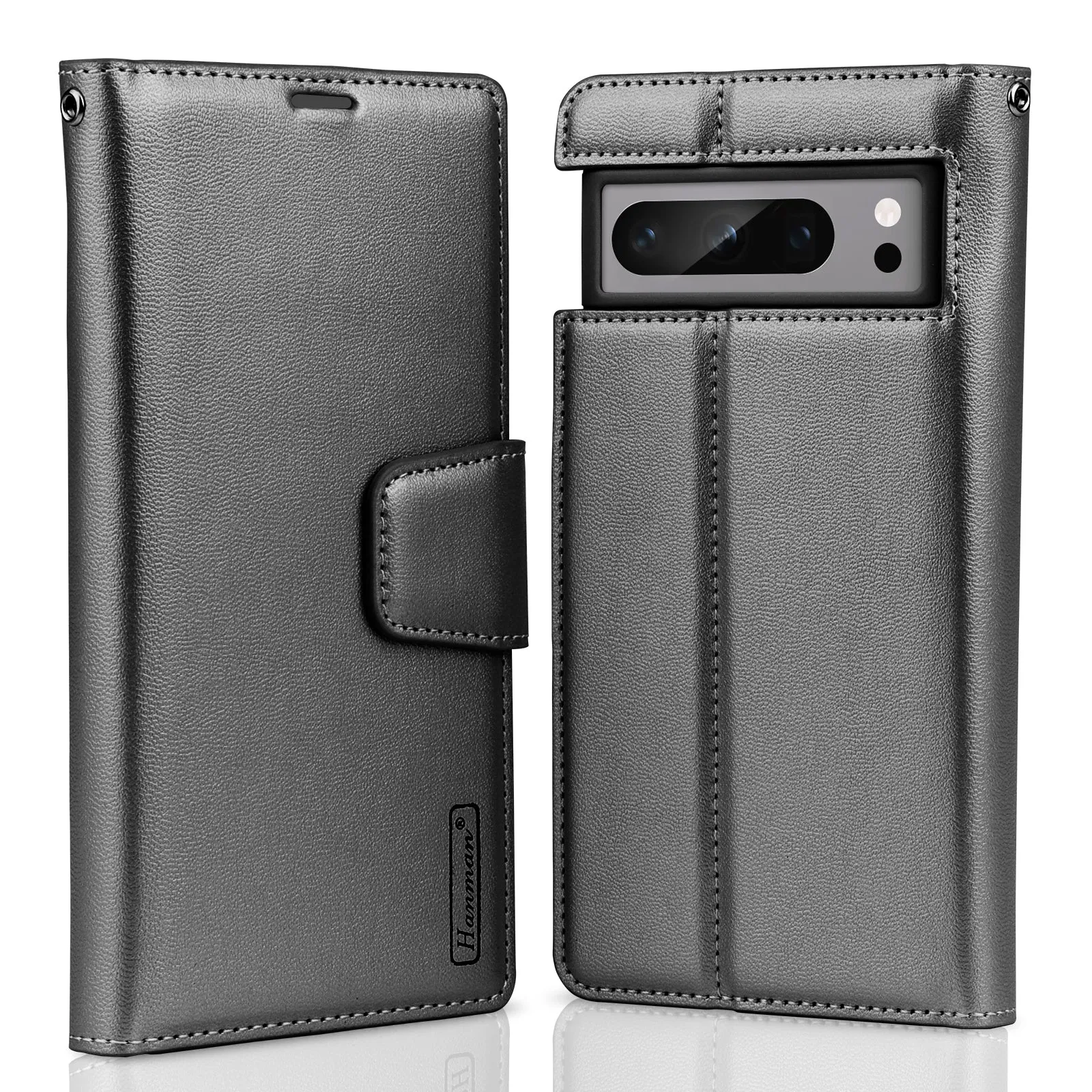 Tough On Google Pixel 8a Hanman Leather Case Black