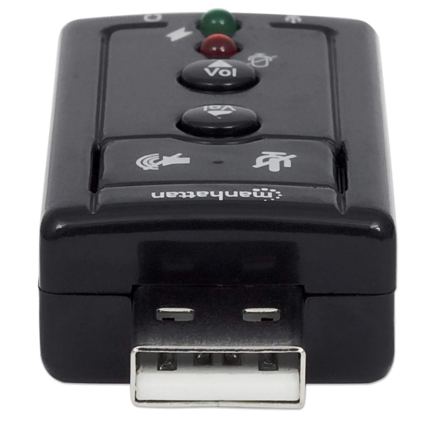 USB-A to 3.5 mm Audio Adapter with Volume Controls