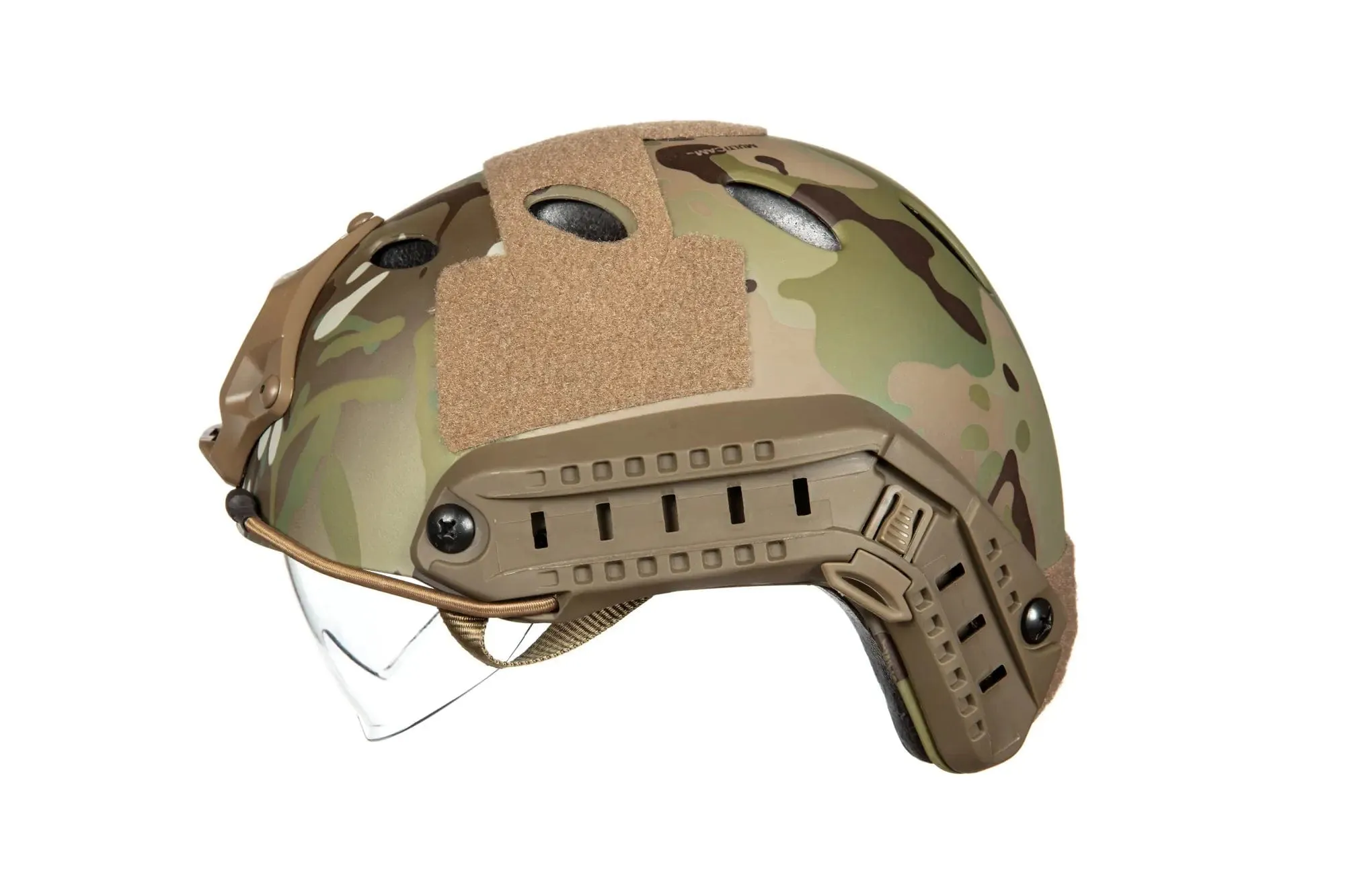 X-Shield PJ Helmet Replica With Goggles - Multicam